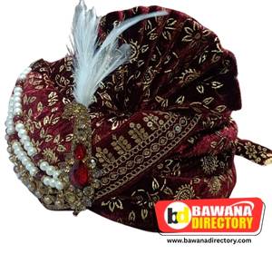 Micro Velvet Wedding Pagdi/Turban