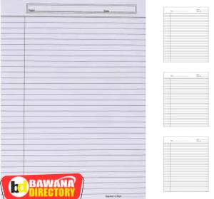 A4 Double Sided Ruled Practical Sheet